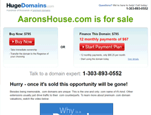 Tablet Screenshot of aaronshouse.com